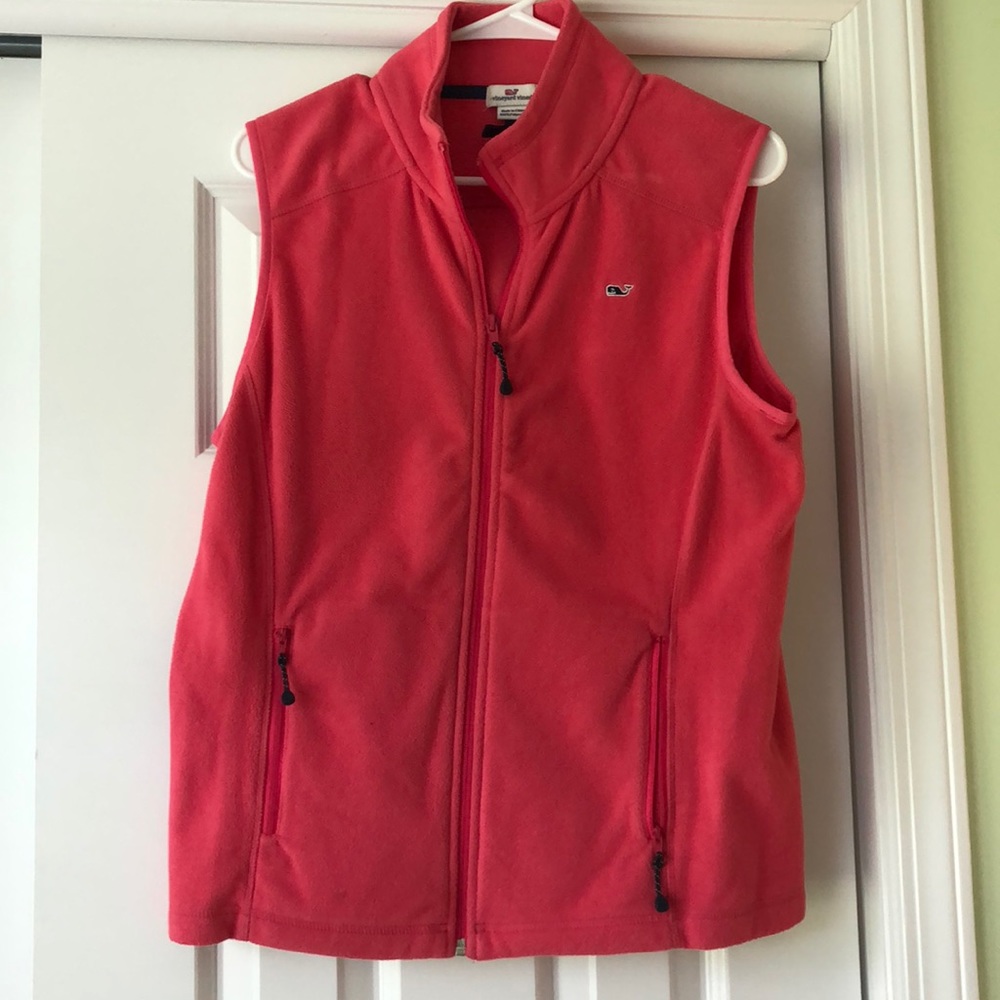 Vineyard Vines fleece vest.